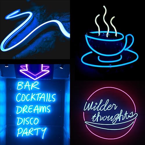 Miniatura 7 de Tira de luces LED de neón, 16.4 pies, 12 V CC, tira de luz LED de neón flexible de silicona, 0.4 in, para decoración de señalización DYI en