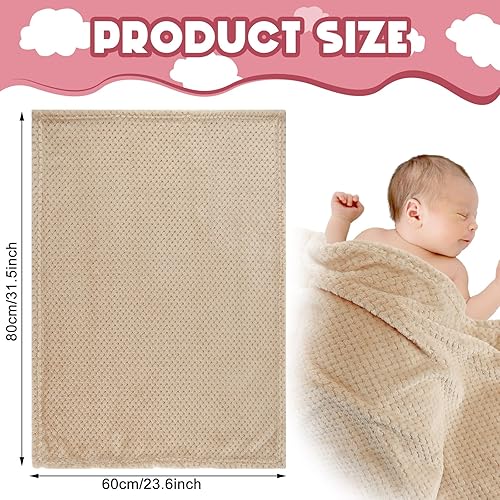 Vista 2 de Frienda Manta mullida para bebé, 4 piezas, manta mullida para niños y niñas, suave y cálida para bebés, recién nacidos, suministros de cama