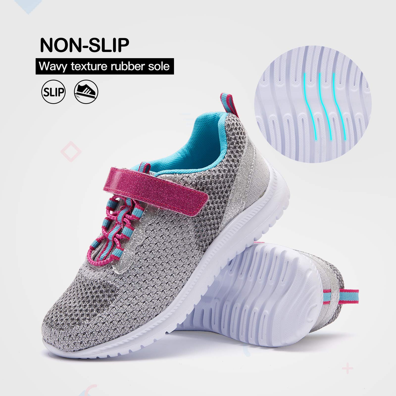 RUNSIDE Tenis ligeros para niños y niñas