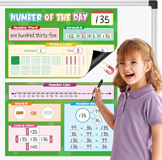 Giant Magnetic Number of the Day Chart, Place Value Math Manipulatives