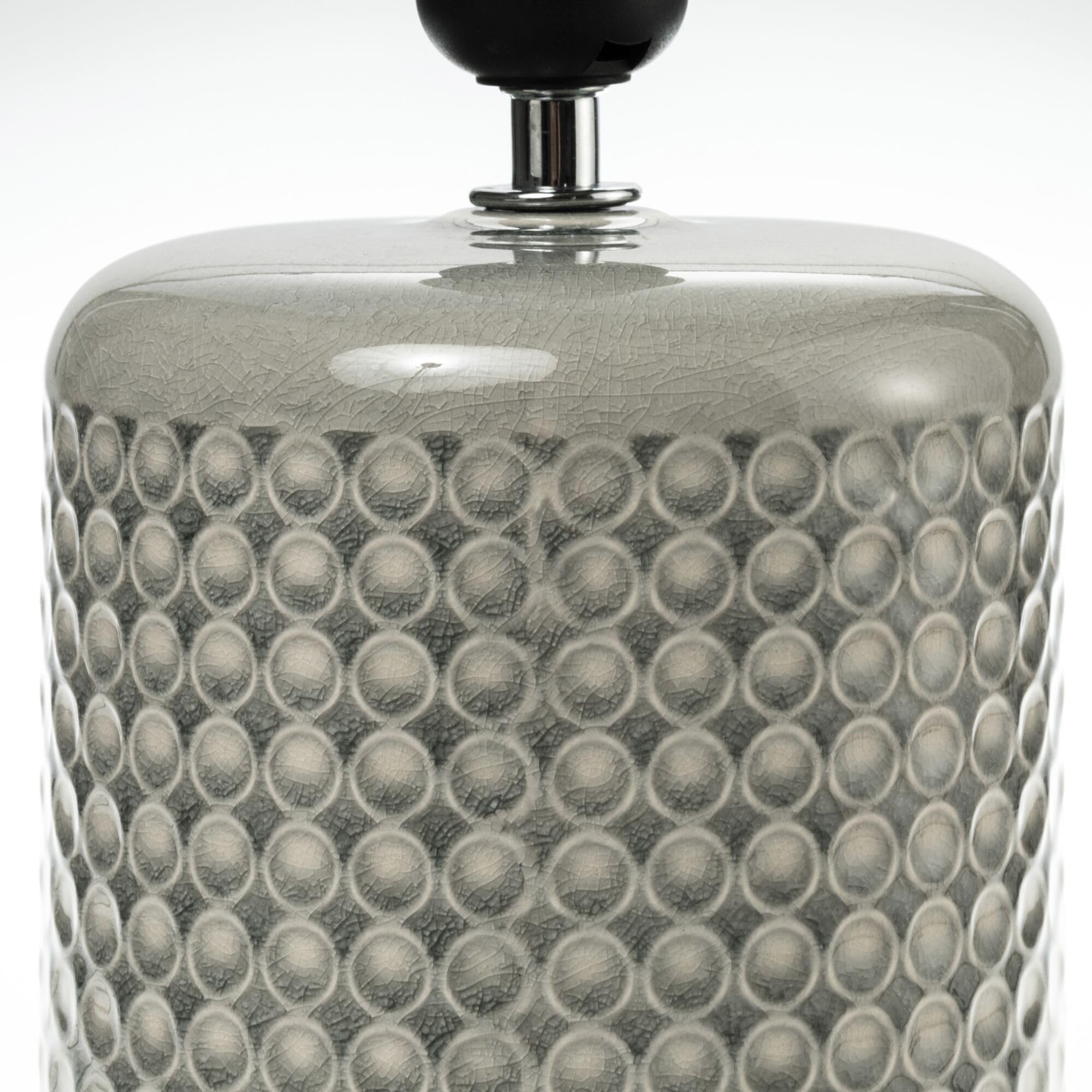 Pauleen Paulmann 48020 Go for Glow Lampe à poser max. 20 W Compatible avec les ampoules E27 Lampe de chevet Beige, gris, vert 230 V Céramique/tissu, ampoules non fournies