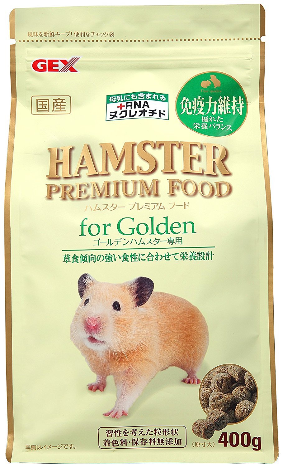 Amazon | GEX ジェックス ハムスタープレミアムフード ゴールデン専用