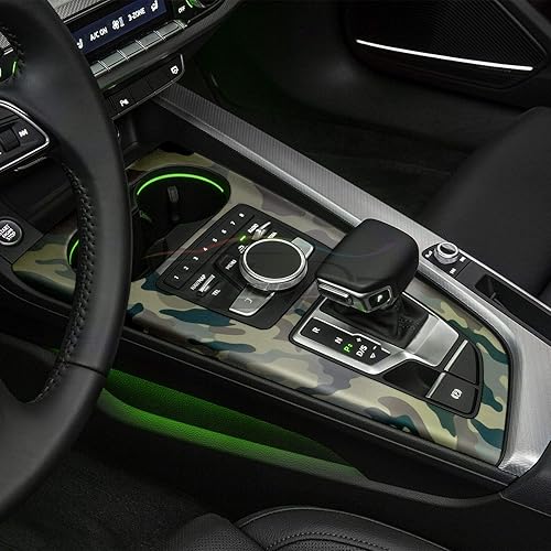 Vista 9 de EZAUTOWRAP - Kit de herramientas gratuito de camuflaje digital azul, diseño de camuflaje de vid para automóvil, motocicleta, liberación de aire, sin