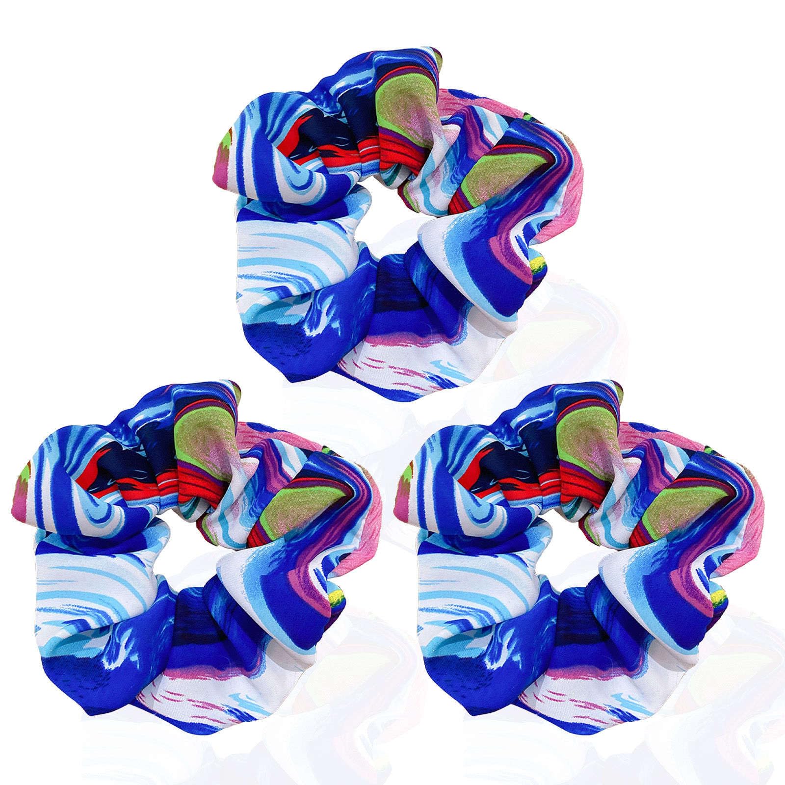 7er-Set Seiden-Scrunchies – Weiche Haargummis Mit Spiralband – Schonend Für Feines Haar