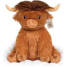 Highland Cow Weighted Stuffed Animals 5Ibs Giant Highland Cow Plush 16in | Giant Gifts for Kids Boys Girls Cute Cow Animal Plushie Pillow for Adults
