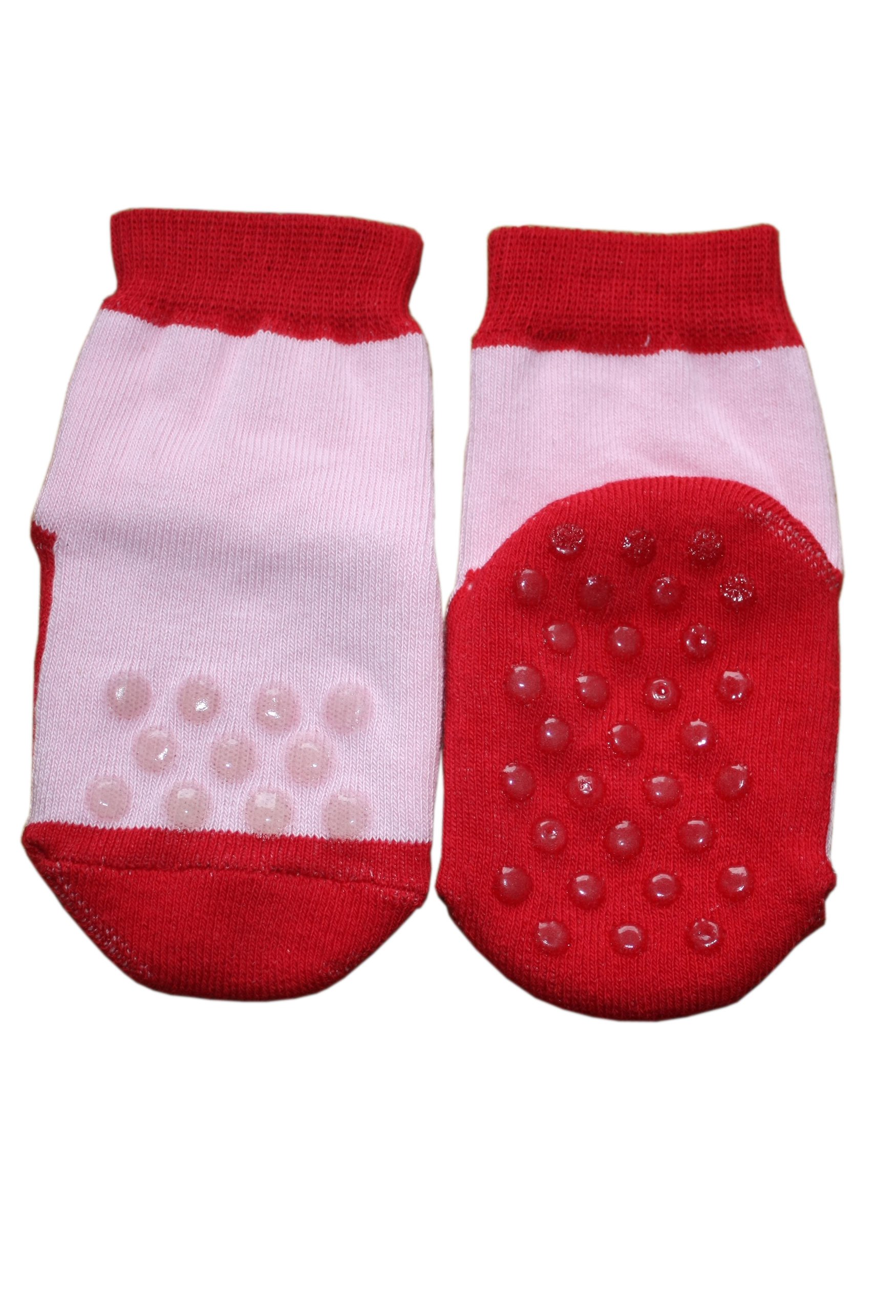 FedMois 5 paia calzini antiscivolo in cotone bimbi bambini motivi animali, Animali, 0-1 anno