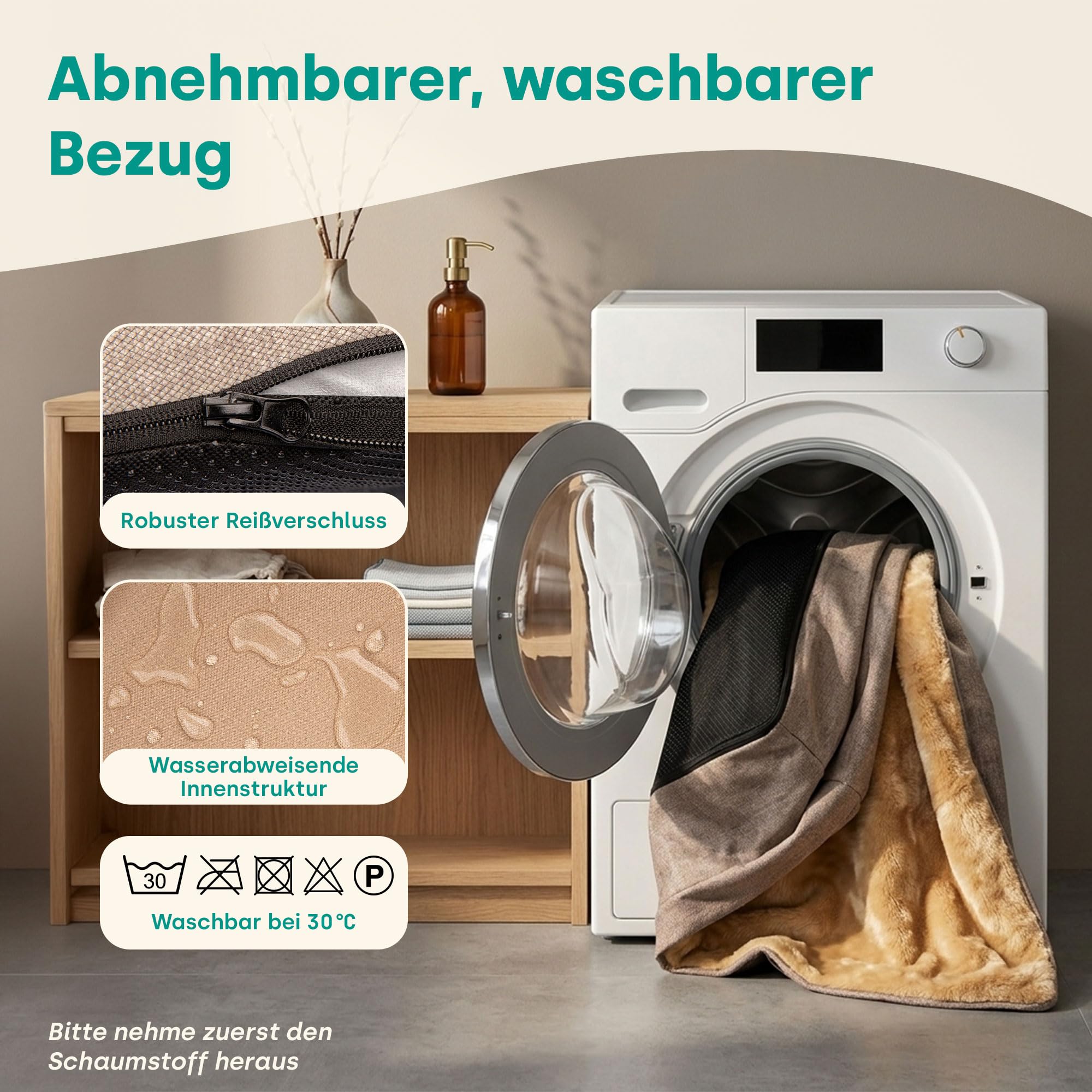 Emmi-pet Astro Orthopädisches Hundebett & Katzenbett S, Grau