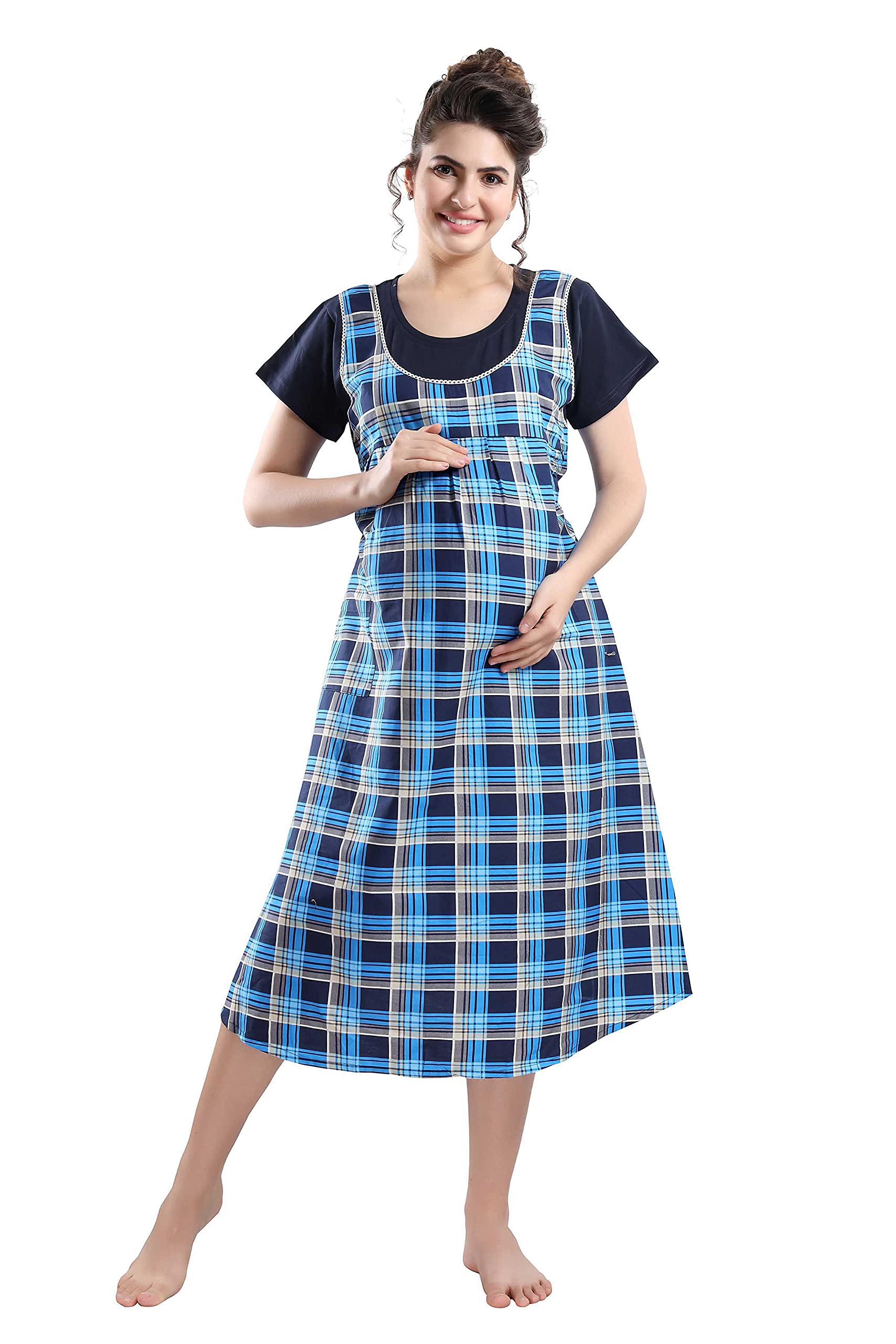 soulemo Womens Premium Cotton Feeding Nursing Maternity Dress for Pregnancy. 1069-picture-34