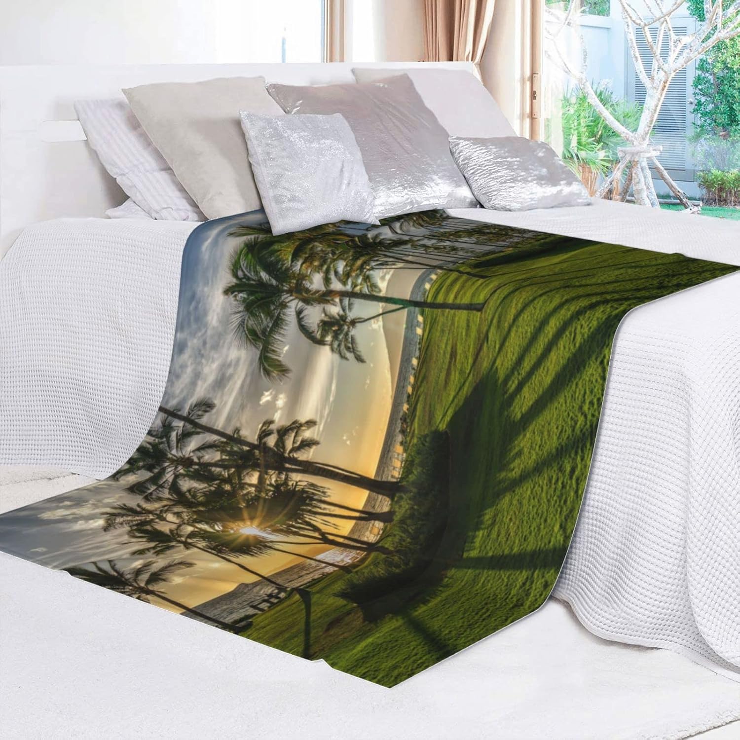 ビーチ風景 タペストリー 自然景観 エアコンぬいぐるみ毛布 ブランケット 通気性も良く 柔らかく肌触り 暖かい フランネル 洗える 静電防止 四季適用 3つのサイズ ブランケット 毛布 サイズ 80 X60 Www Qbusinessmagazine Com