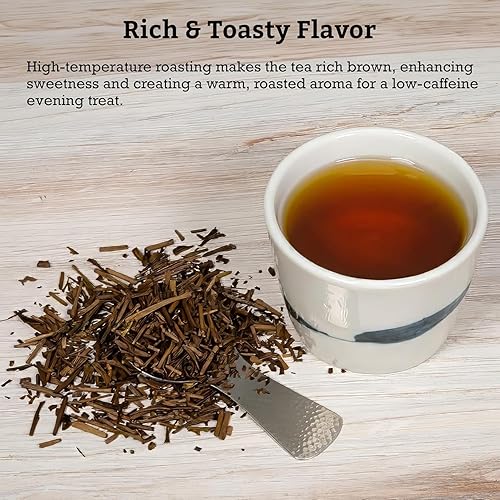 Miniatura 3 de SUGIMOTO TEA Té verde tostado japonés Hojicha Hoja suelta 2.0 oz (57 g) Paquete de 3