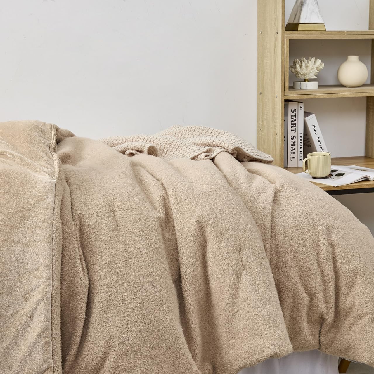 Byourbed You Feel Me - Coma Inducer® Oversized Twin Comforter Set - Tan Taupe