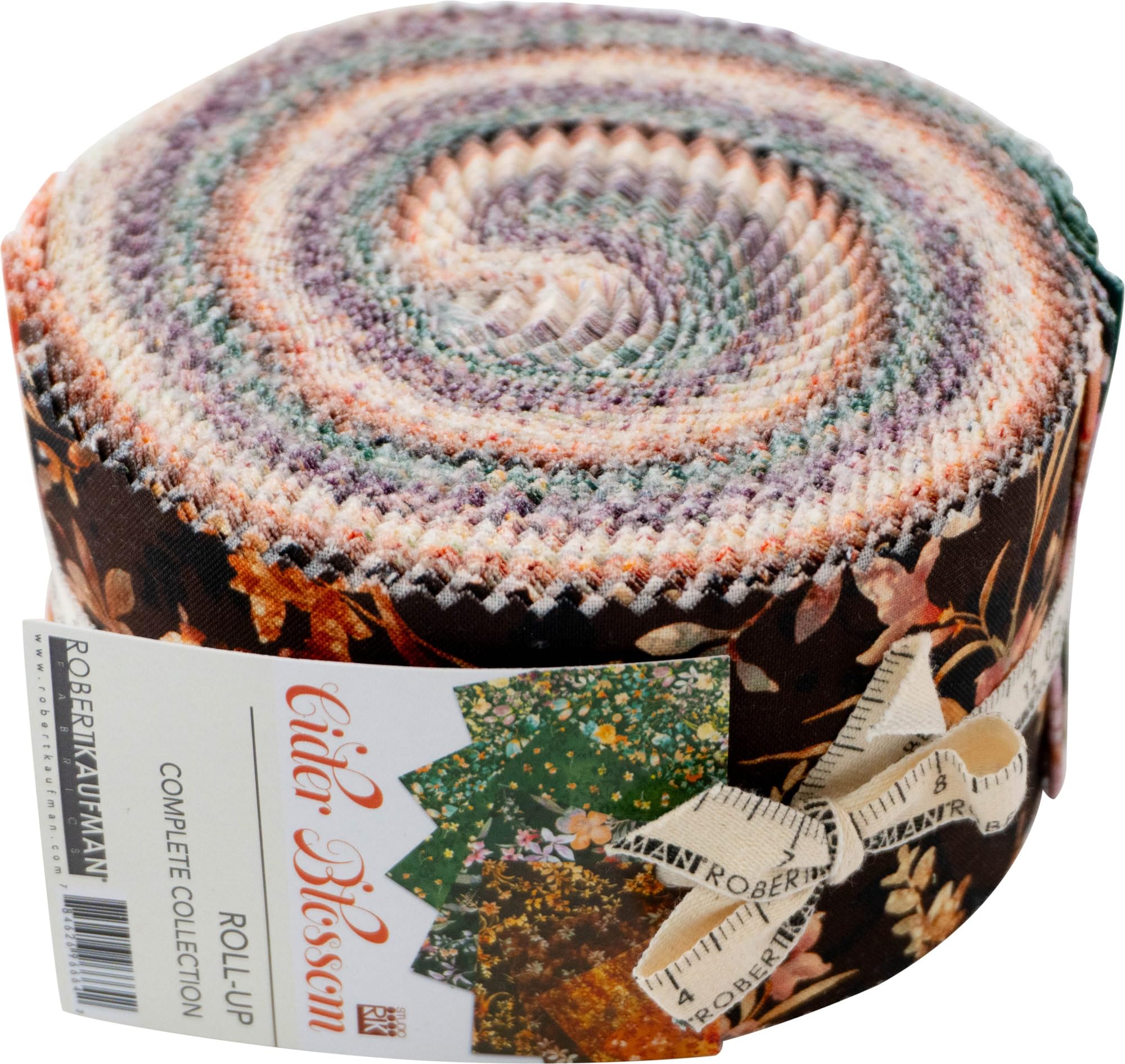 Robert Kaufman Assorted Cider Blossom Roll Up 40 2.5-Inch Strips Jelly Roll Fabrics Ru-1391-40