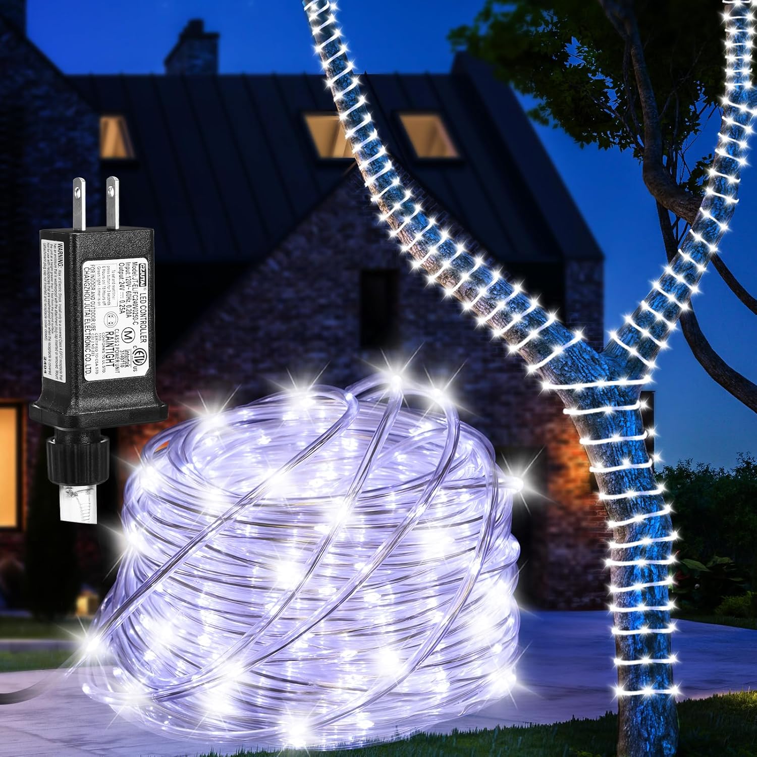 Amazon.com: PUHONG (New Rope Lights, 100FT 300 LED Connectable Rope ...