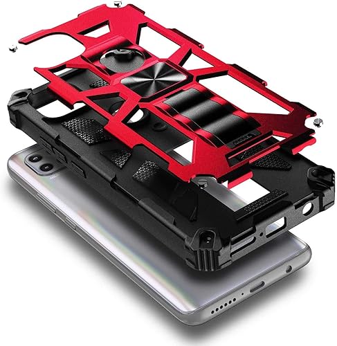 Miniatura 4 de NZND Funda para Motorola Moto One 5G Ace (One 5G UW Ace) con protector de pantalla de vidrio templado (cobertura máxima), protección de cuerpo