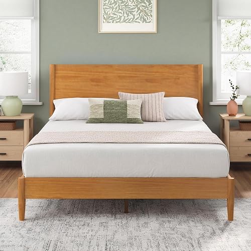 Zinus Allen Mid Century Wood Platform Bed Frame, King