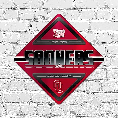 Miniatura 149 de Rico Industries NCAA - Letrero de metal estándar de 16.5 x 16.5 pulgadas, decoración del hogar, dormitorio, oficina, cueva de hombre