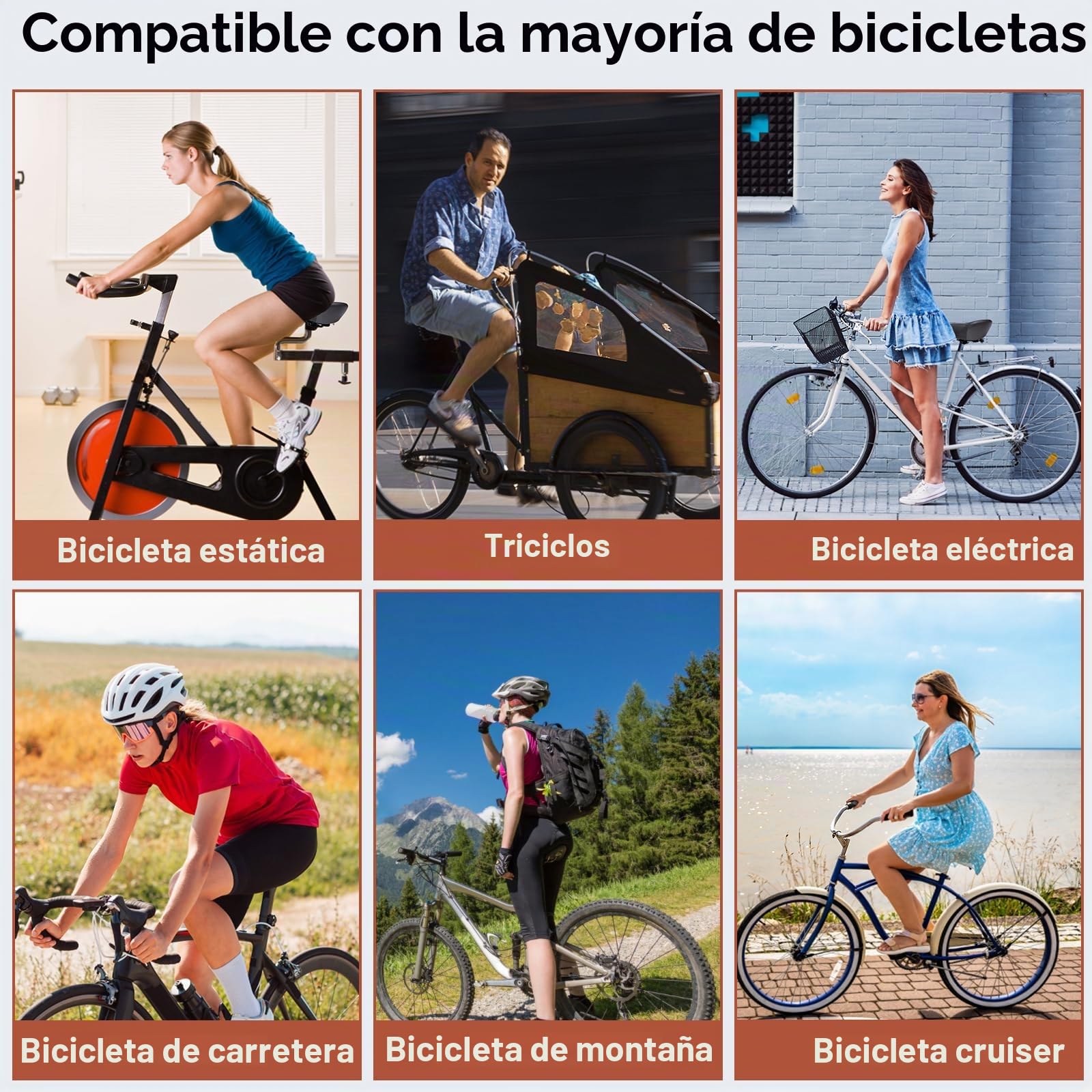 Asiento de Bicicleta de Gran tamaño Mejorado para Hombres y Mujeres, cojín de Asiento de Bicicleta Extra Ancho sin Nariz, Impermeable, cómodo sillín de Bicicleta de Espuma viscoelástica, Apto para