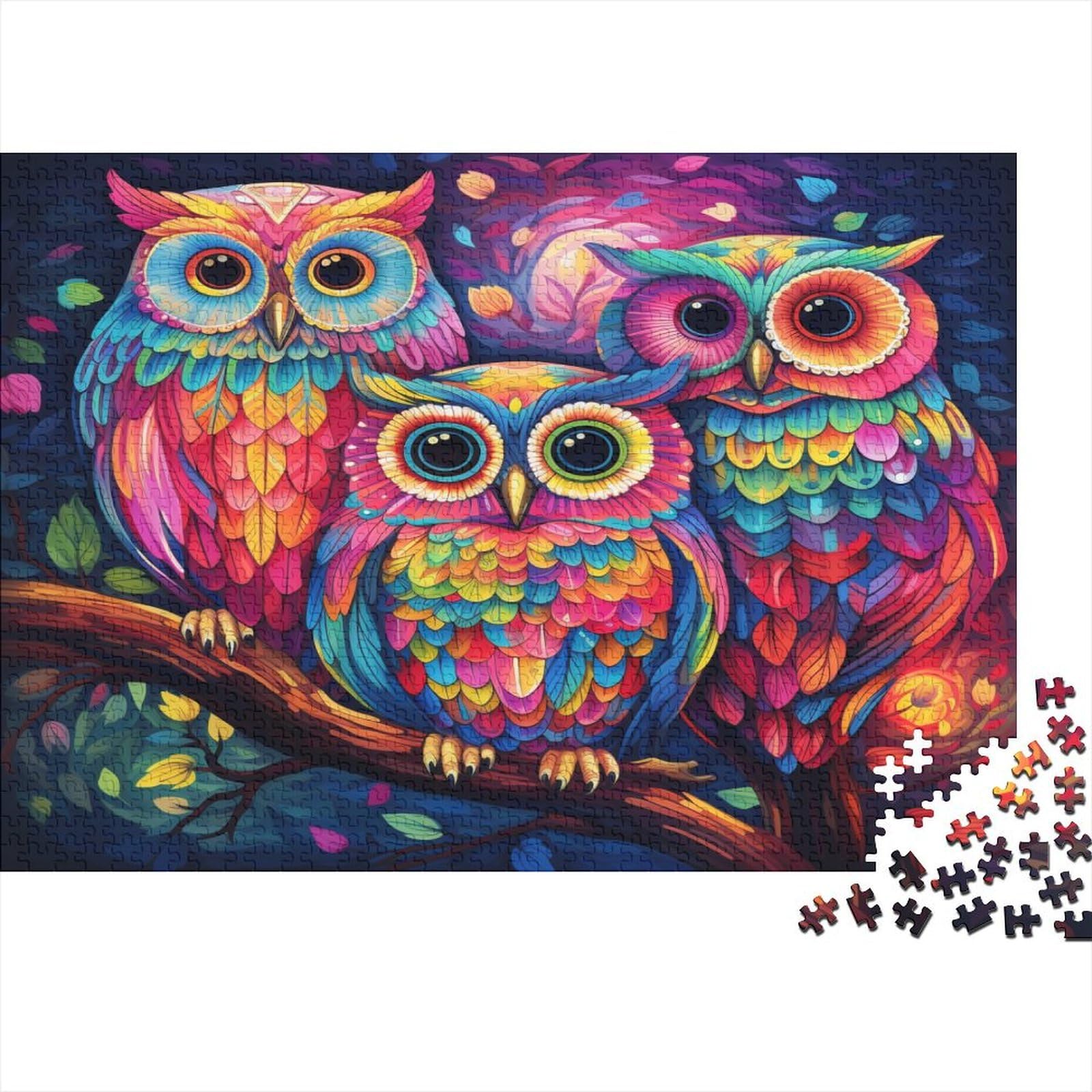 Owl Wooden Puzzle Owl Wooden Jigsaw Puzzle For Adults - Irregular ...