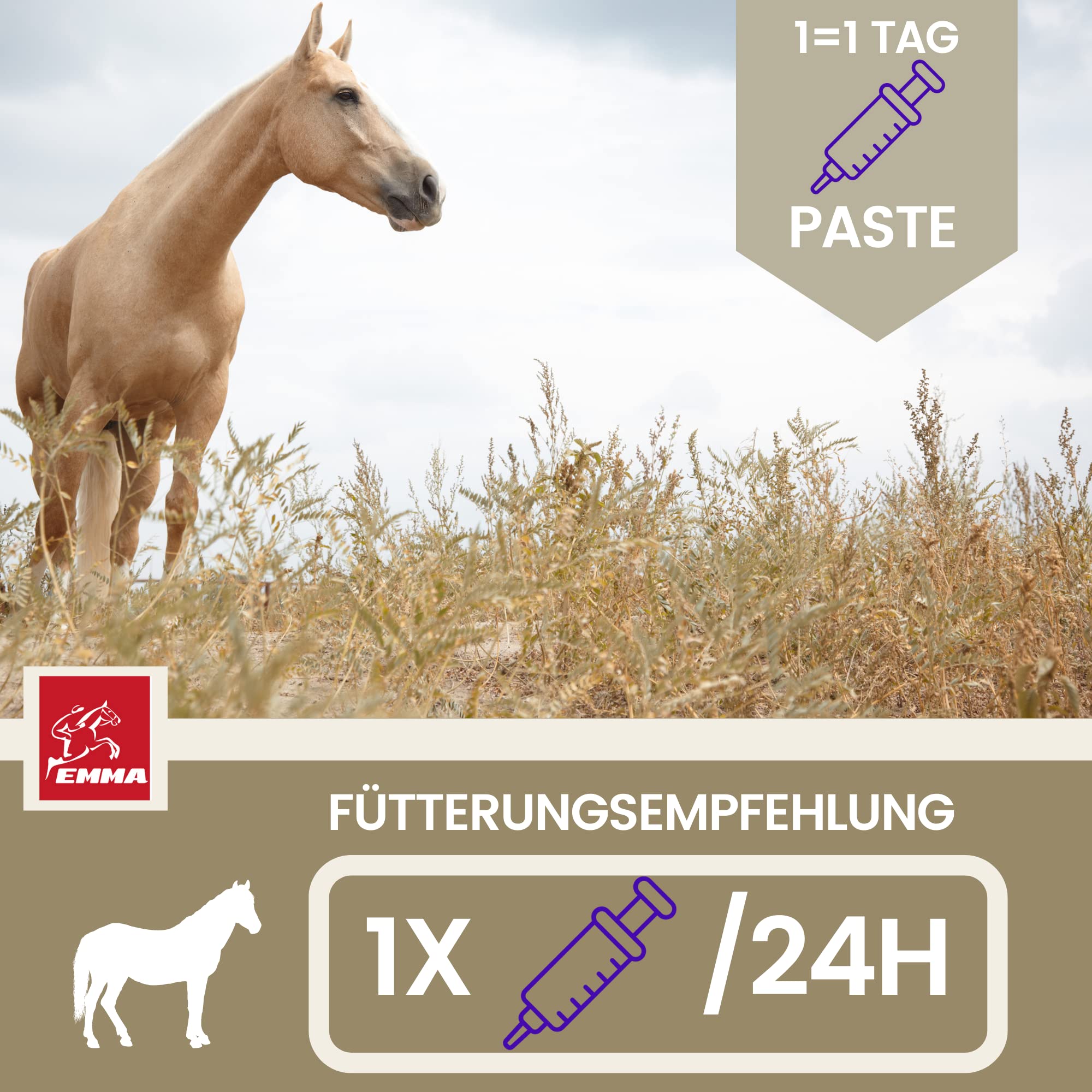 Magnésium Cheval 2 * 30ml Pâte calmante pour Chevaux Calm Relax Booster I Anti-Stress calmant nerveux L-tryptophane I en Cas d'anxiété Transport I Pâte de magnésium sérénité Cheval nerveux Haute Dose