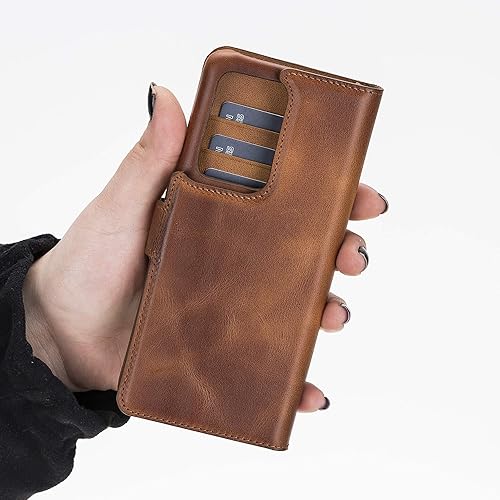 Miniatura 9 de Venito Florence - Funda de piel tipo cartera compatible con Samsung Galaxy S20 Ultra, extra segura con bloqueo RFID, cartera desmontable para