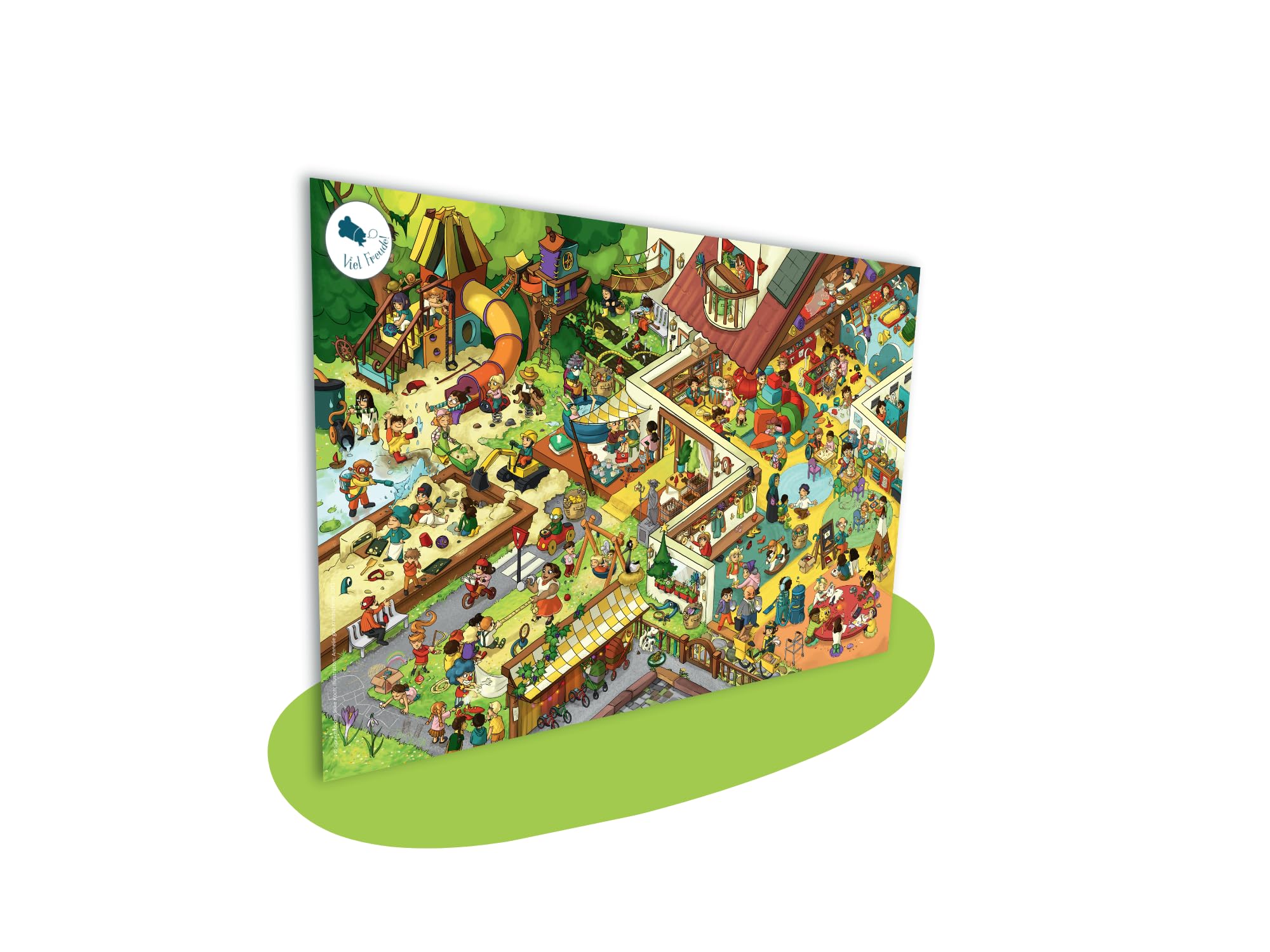 für Kinder 'Logopädie Spiele Sprachförderung Kindergarten' Hochwertig Illustriert [analog+digital nutzbar] Interaktiv wähle Dein Lieblingsmotiv (Motiv: Kindergarten - Laute: K+T)