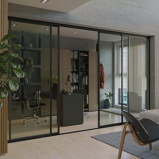 Doors 55 Glass Room Divider Panel and Partition Wall, Partition Wall Div...