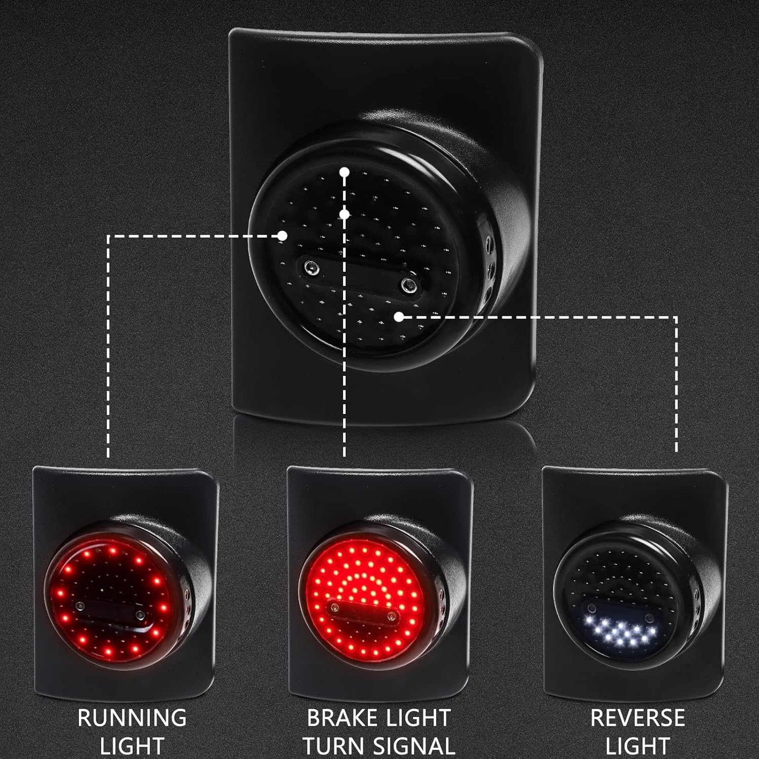 LED Tail Lights for Jeep Wrangler JK JKU 2007-2018 [DOT Approved] [Smoked Lens] [Plug n Play] Gen5
