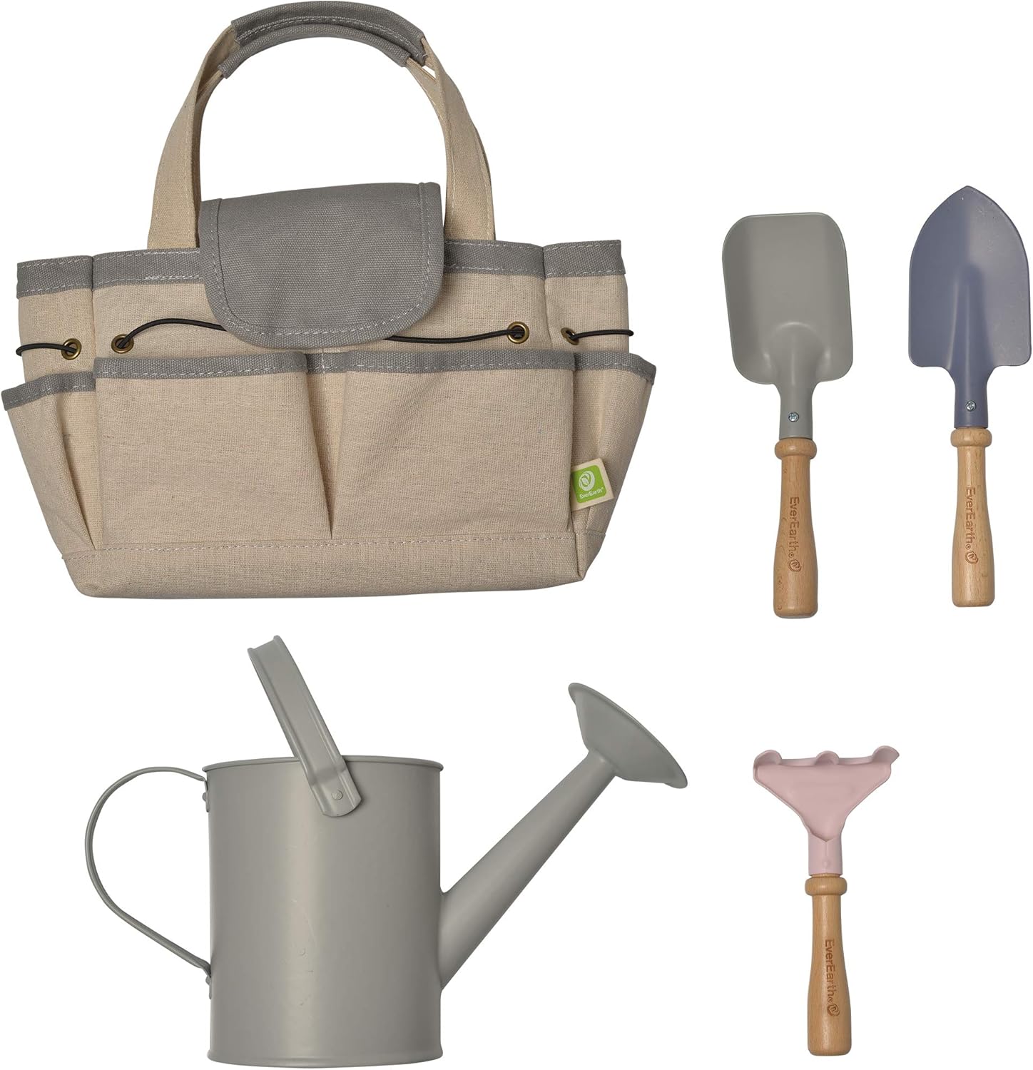 EverEarth Bolsa de jardín con Herramientas - Pastel EE33754 Juego de Herramientas de jardín para niños a Partir de 36 Meses