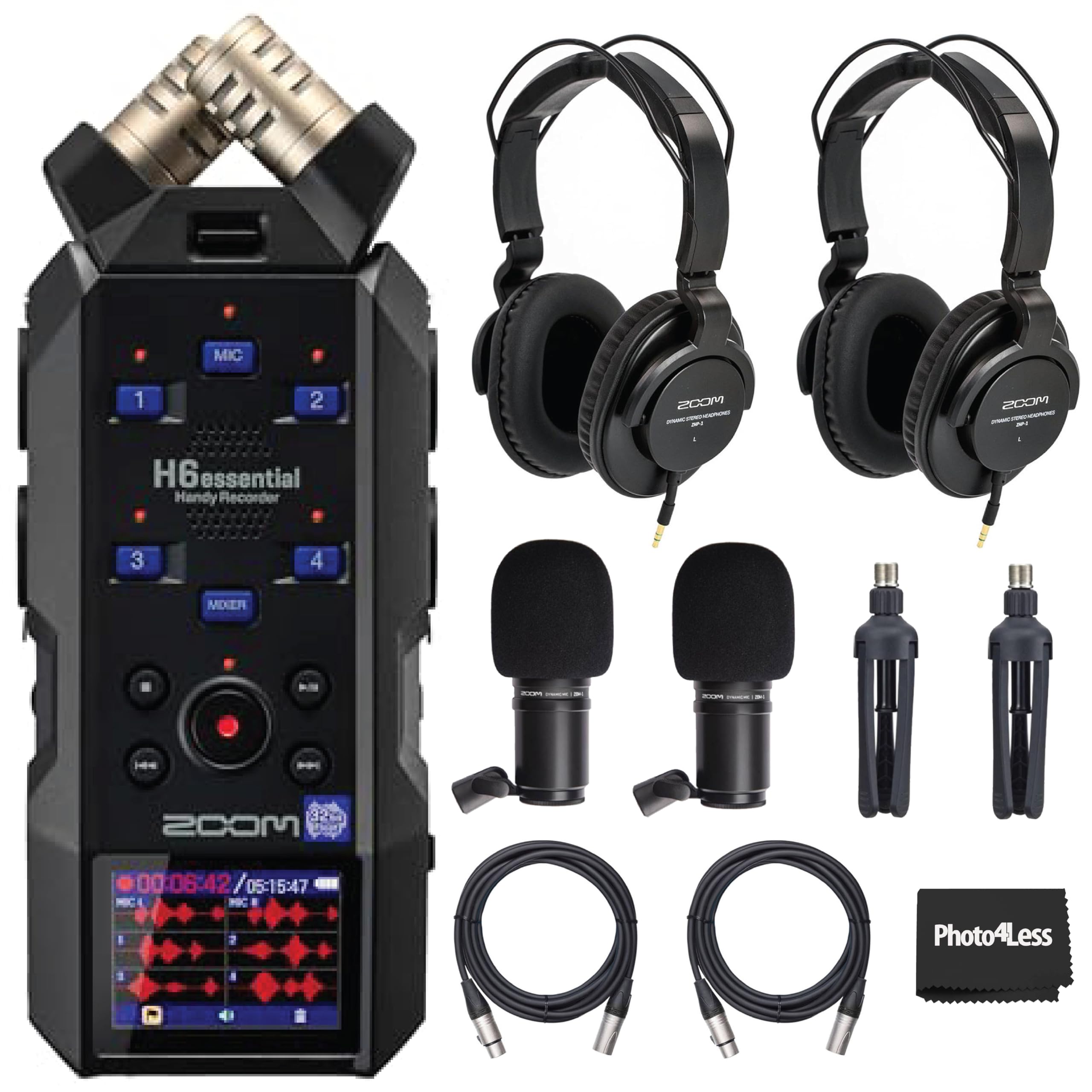 Amazon.com: Zoom H6essential 6-Track 32-Bit Float Portable Audio