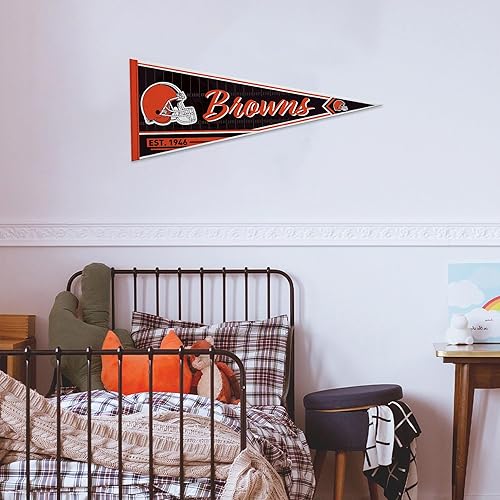 Vista 11 de Rico Industries NFL Football Classic - Banderín de fieltro de 12 x 30 pulgadas para decoración de pared, ideal para el hogar, dormitorio, decoración