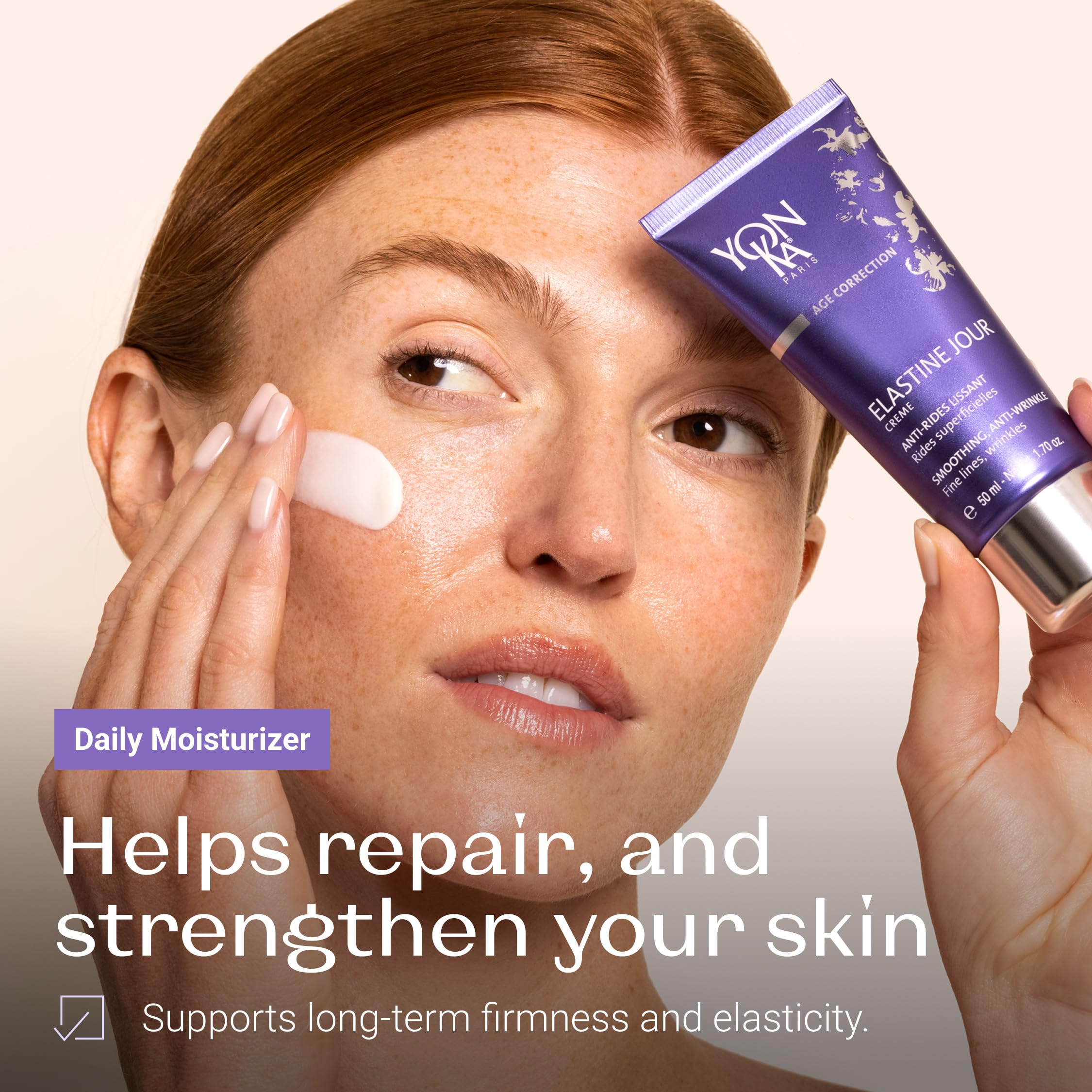 Elastine Jour Cream Yonka 50 ml – Anti-Aging-Feuchtigkeits-Tagescreme für das Gesicht, mit Vitamin C und Elastinpeptiden – Nachgewiesene Ergebnisse unter Dermatologischer Kontrolle!