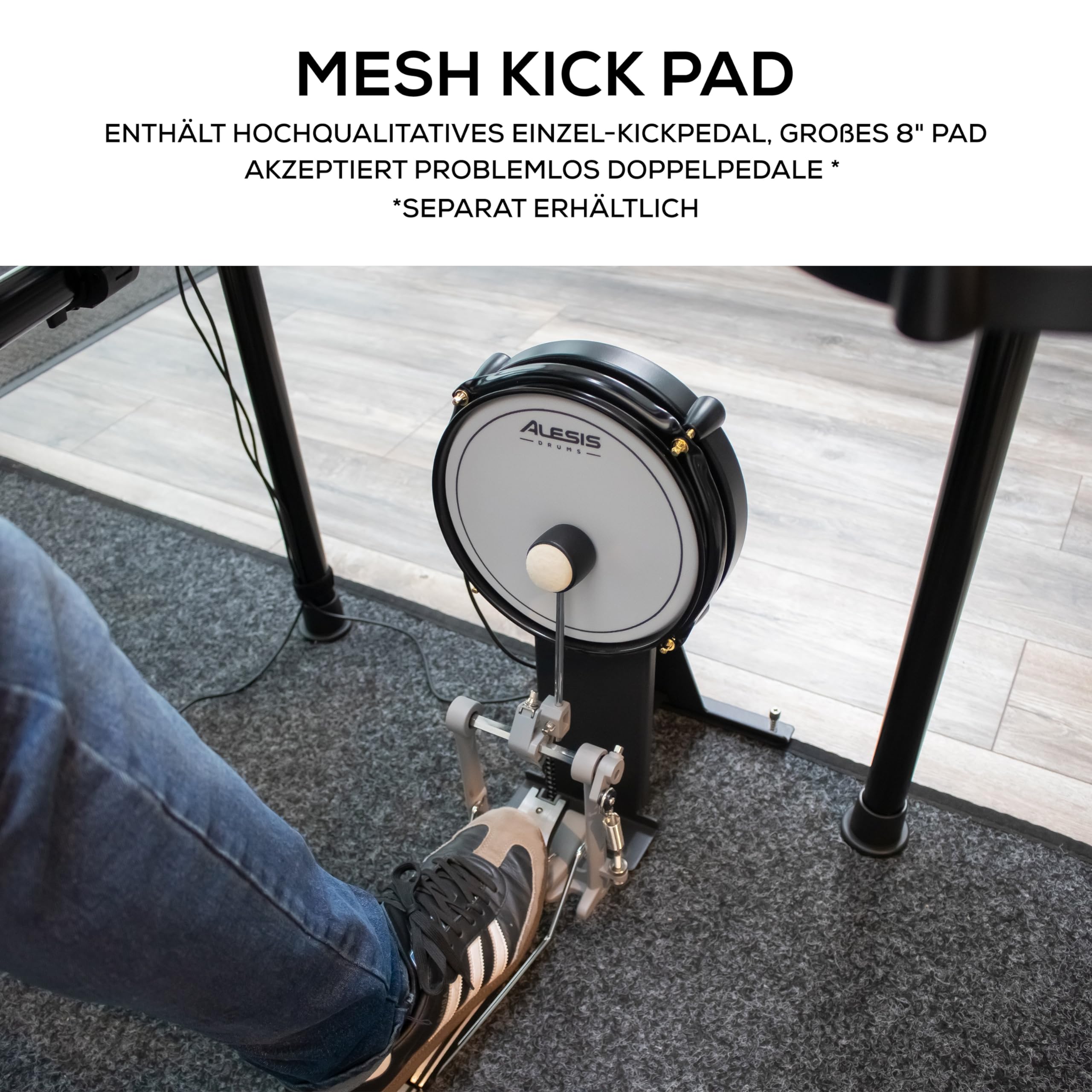 Alesis Command SE Kit - Schlagzeug Elektronisch mit USB MIDI Anschlüsse, E-Drums mit 600+ Schlagzeug Sounds und 120 Play Along Tracks und Drumsticks
