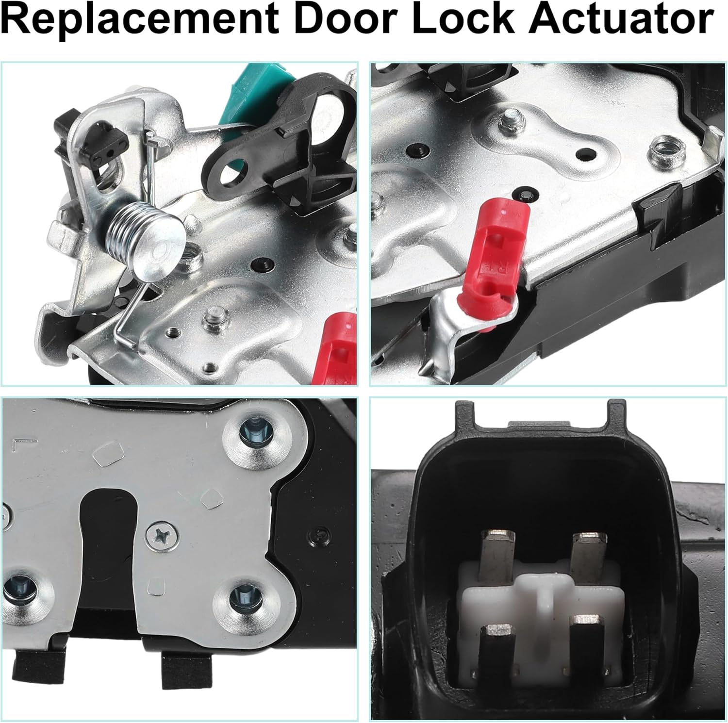 ACROPIX Rear Left Door Latch Lock Actuator Replacement Fit for Jeep Liberty Sport - Pack of 1 Black