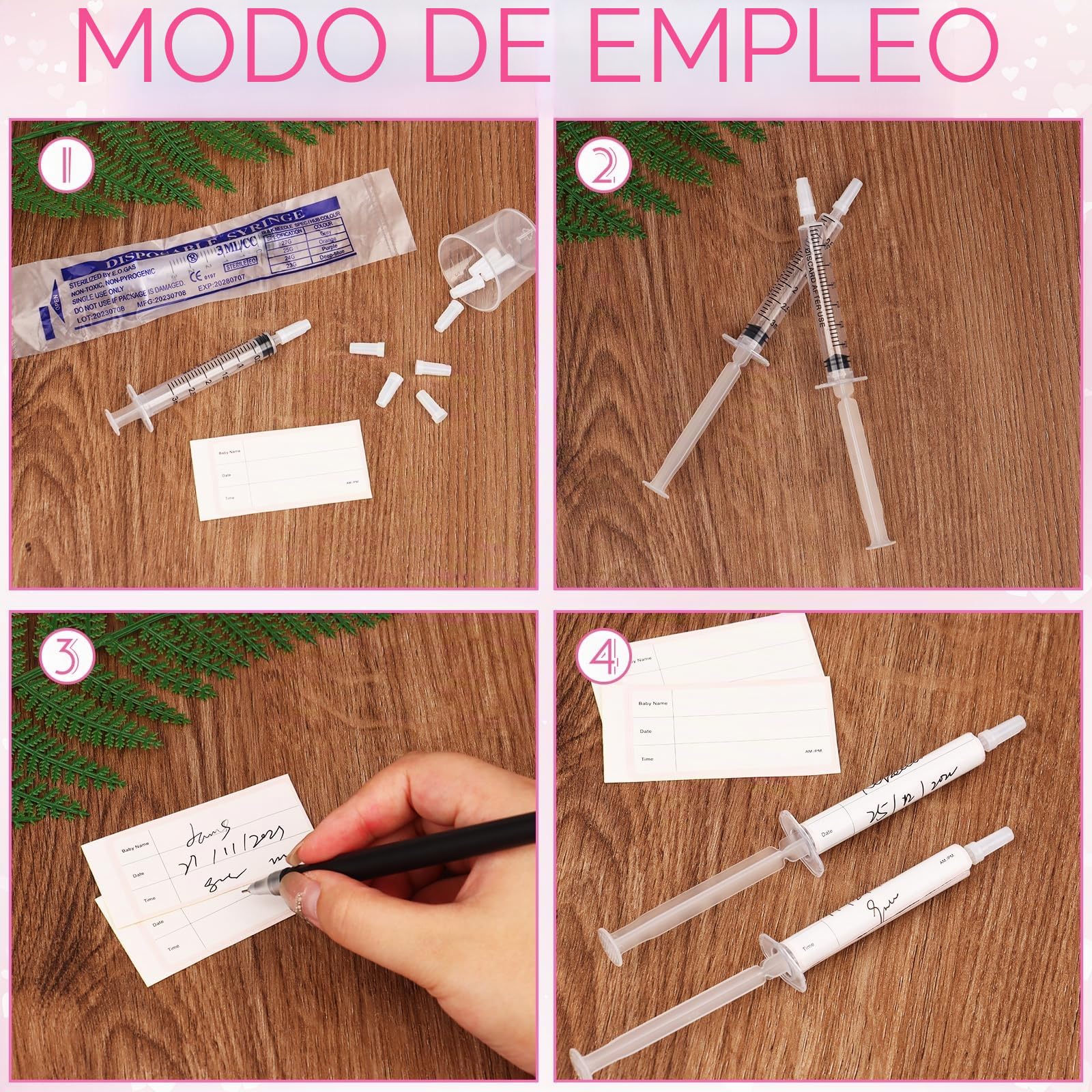 Kit de recolector de calostro de 50 piezas de 3 ml, colector de leche materna con 4 tazas medidoras y 54 calcomanías, colección de calostro, kit de cosecha de calostro con tapa protectora para