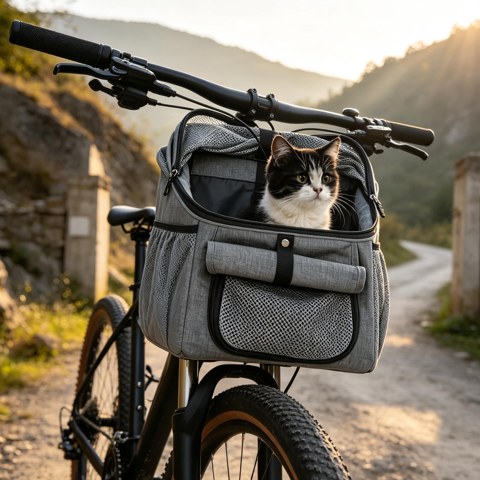 Cestino per bicicletta per cani traspirante resistente e confortevole