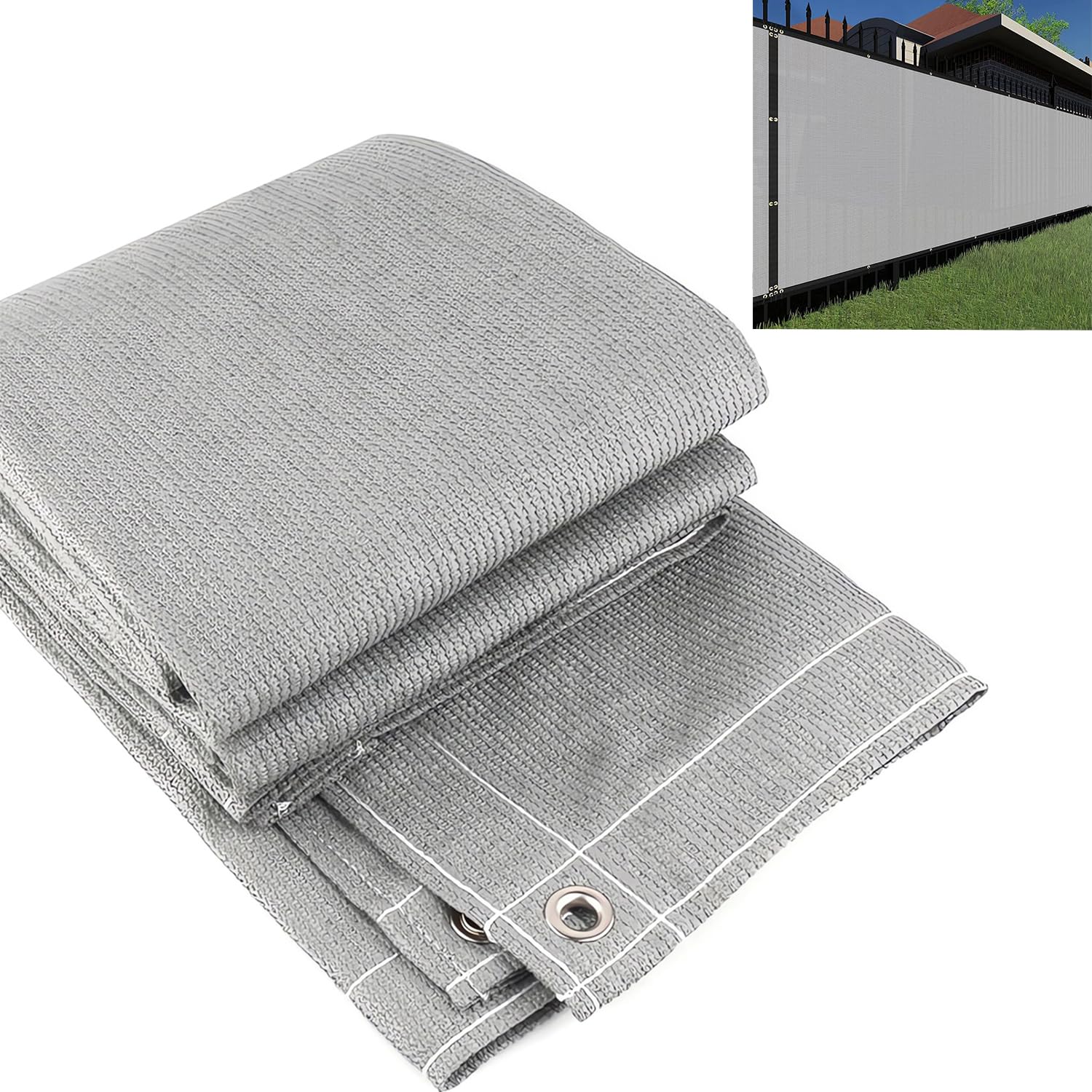 OTIGA Balcony Privacy Screen for Balcony,1x5m Mesh Fabric Garden Screening Outdoor UV protection,180gsm Fence Covering with Eyelets,for Outdoor Privacy Shield, Pool, Terrace, Patio, Fence Cover