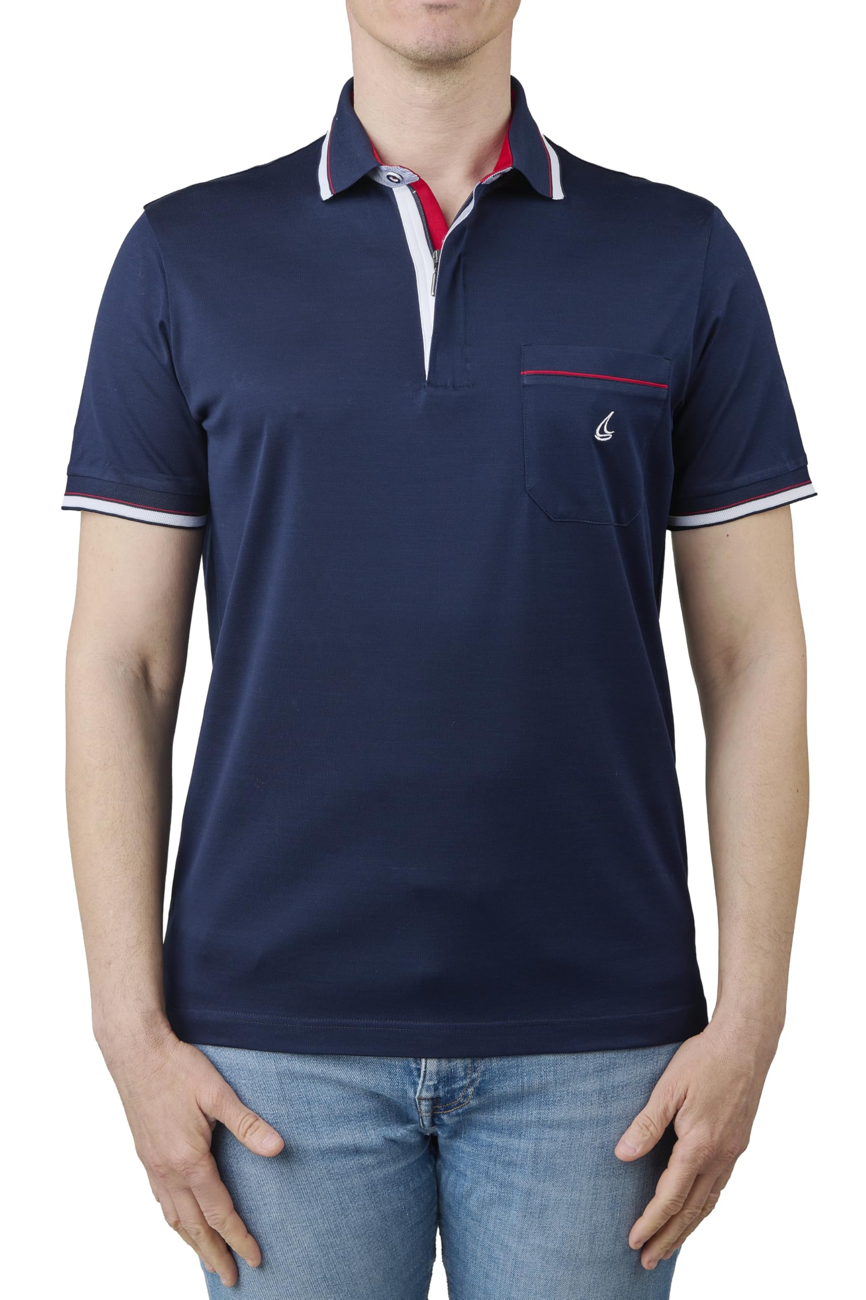 Nino Marini Polo da Uomo 100% Cotone Filo di Scozia Manica Corta - Jersey Mercerizzato, Morbida e Traspirante. MOD. P-0004