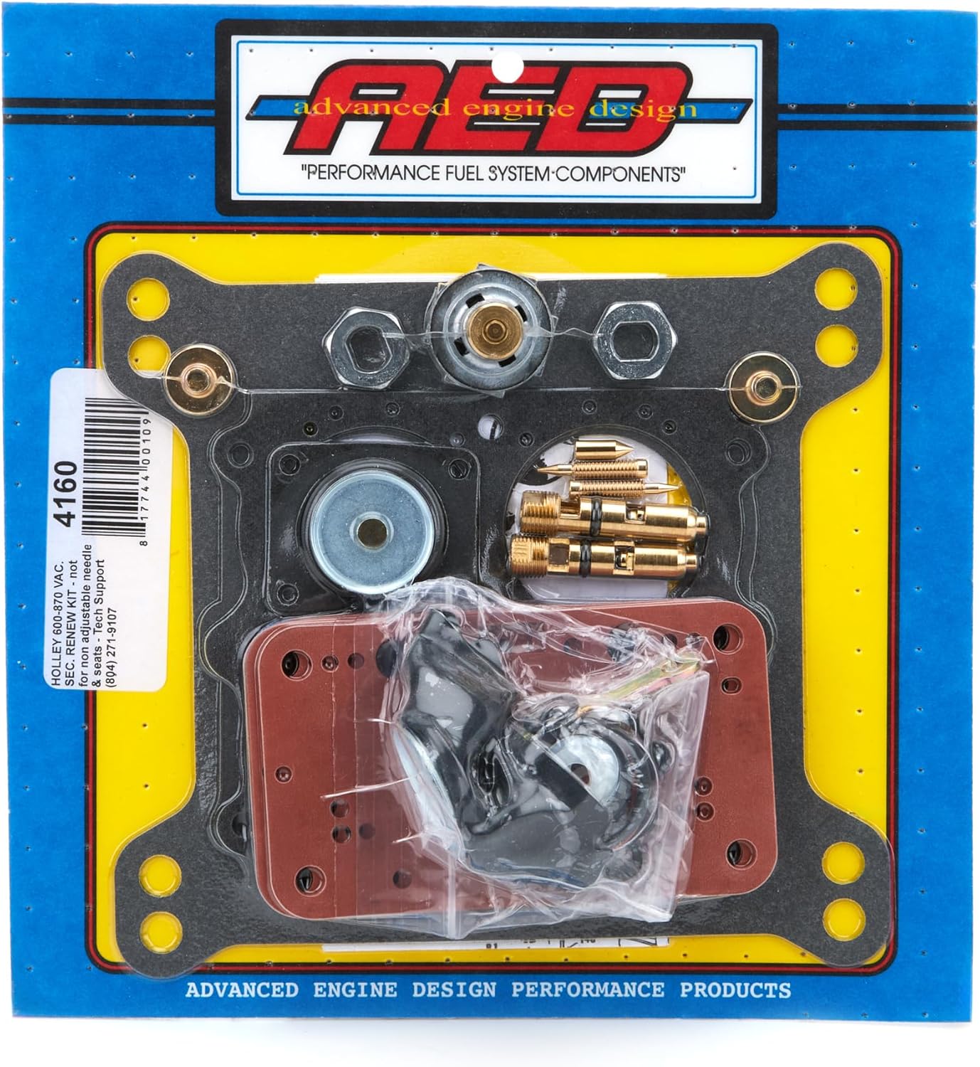 AED Carburetor Rebuild Kit, Performance, 650 to 950 CFM, Holley 4160 Carburetors, Gas, Kit