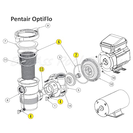 O-Ring Rebuild Repair Kit for Pentair OptiFlo