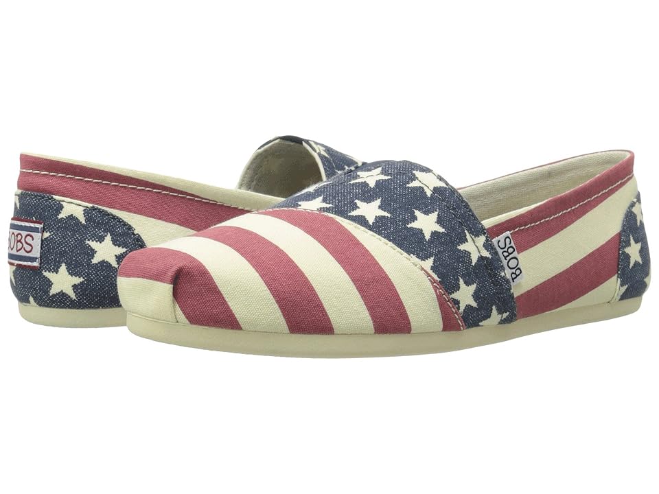 

BOBS from SKECHERS Bobs Plush (Red/Multi) Women's Flat Shoes