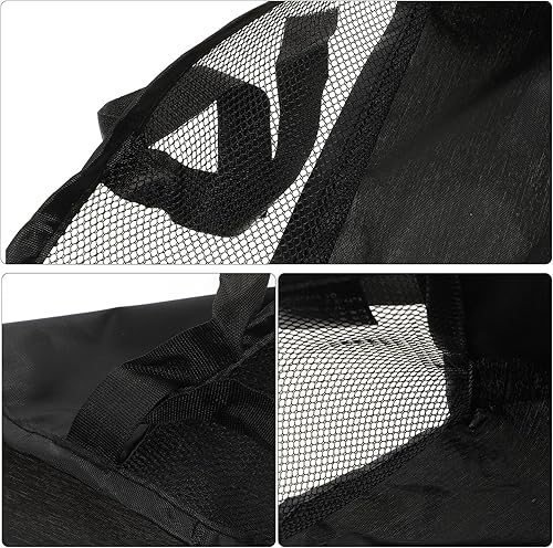 Miniatura 7 de Kisangel Bolsa de almacenamiento para cochecito de bebé, organizador de cochecito de bebé, bolsa de malla de tela Oxford, cesta inferior para