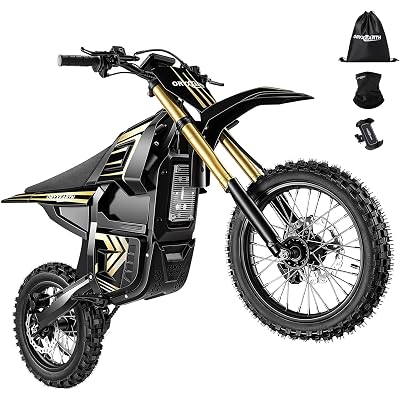 Oryxearth Electric Dirt Bike VE-5, 3000W Peak Motor, 40 MPH Max, 3-Speed Modes for Teens & Adults, 48V UL-Certified Battery, Dual Disc Brakes, Front & Rear Suspension, Off-Road Electric Motorcycle