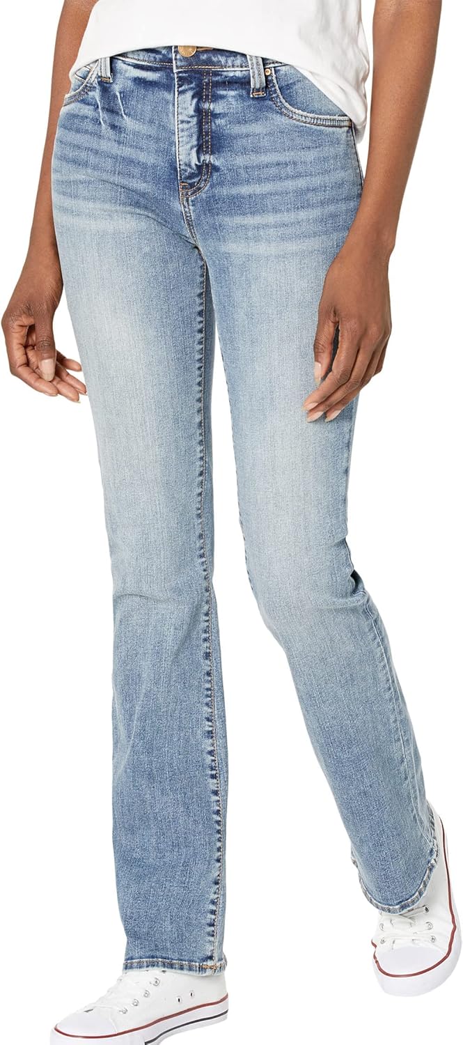 KUT from the Kloth Natalie High-Rise Fab AB Bootcut in Cracking