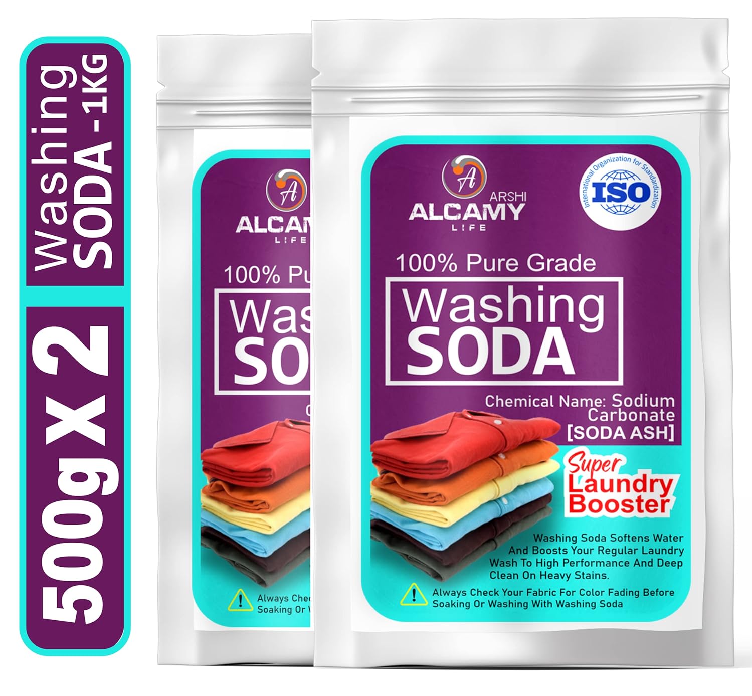 AAAL Washing Soda Powder 100 Pure Laundry Booster (Sodium Carbonate