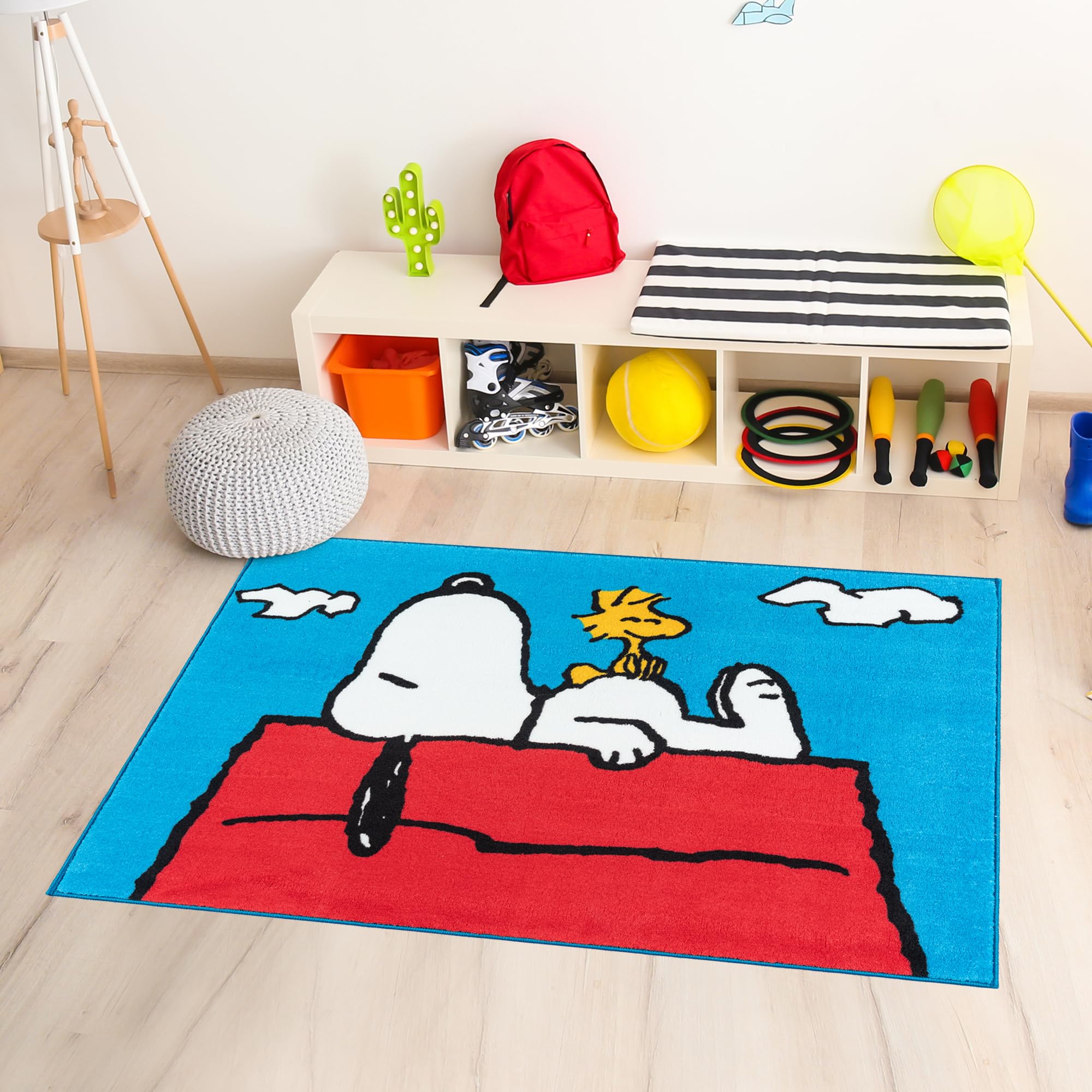 ラグ・カーペット peanuts&co Mr BEER HAND MADE RUG Amazon | スヌーピー カーペット 長方形 ラグマット ラグ 絨毯