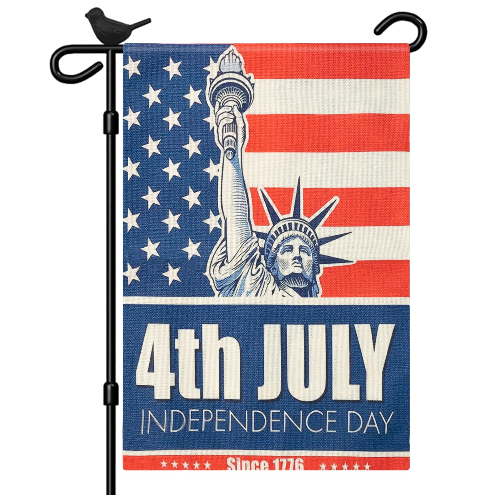 SHARE&CARE Independence Day Garden Flag Decorative of different holidays for Garden and Home Decoration 12 x 18 Inches (Independence Day)