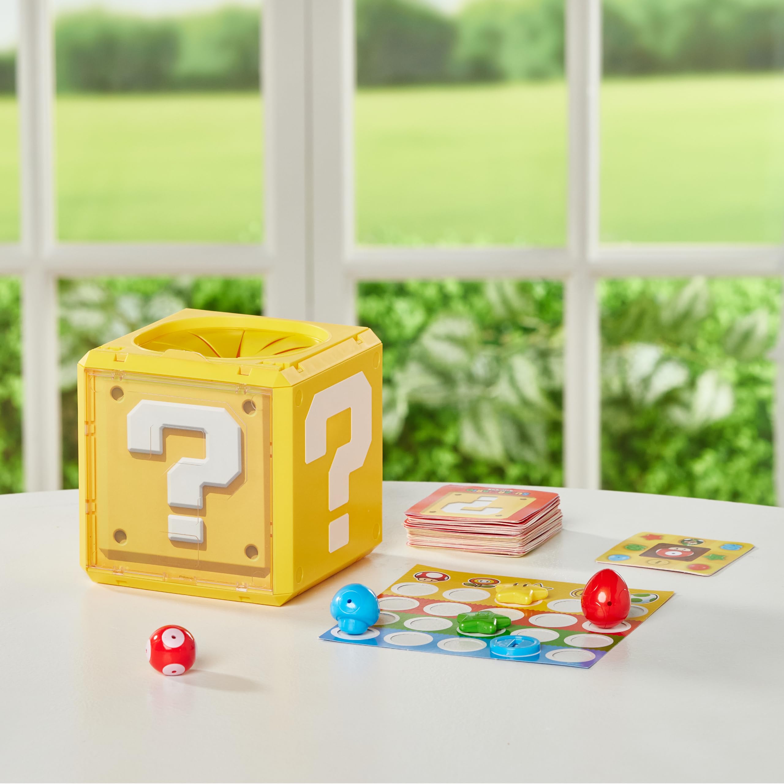Super Mario Question Block Game - Epoch Games 7556, Multicoloured, 13 centimeters x 13 centimeters x 0.1 centimeters - Image 3