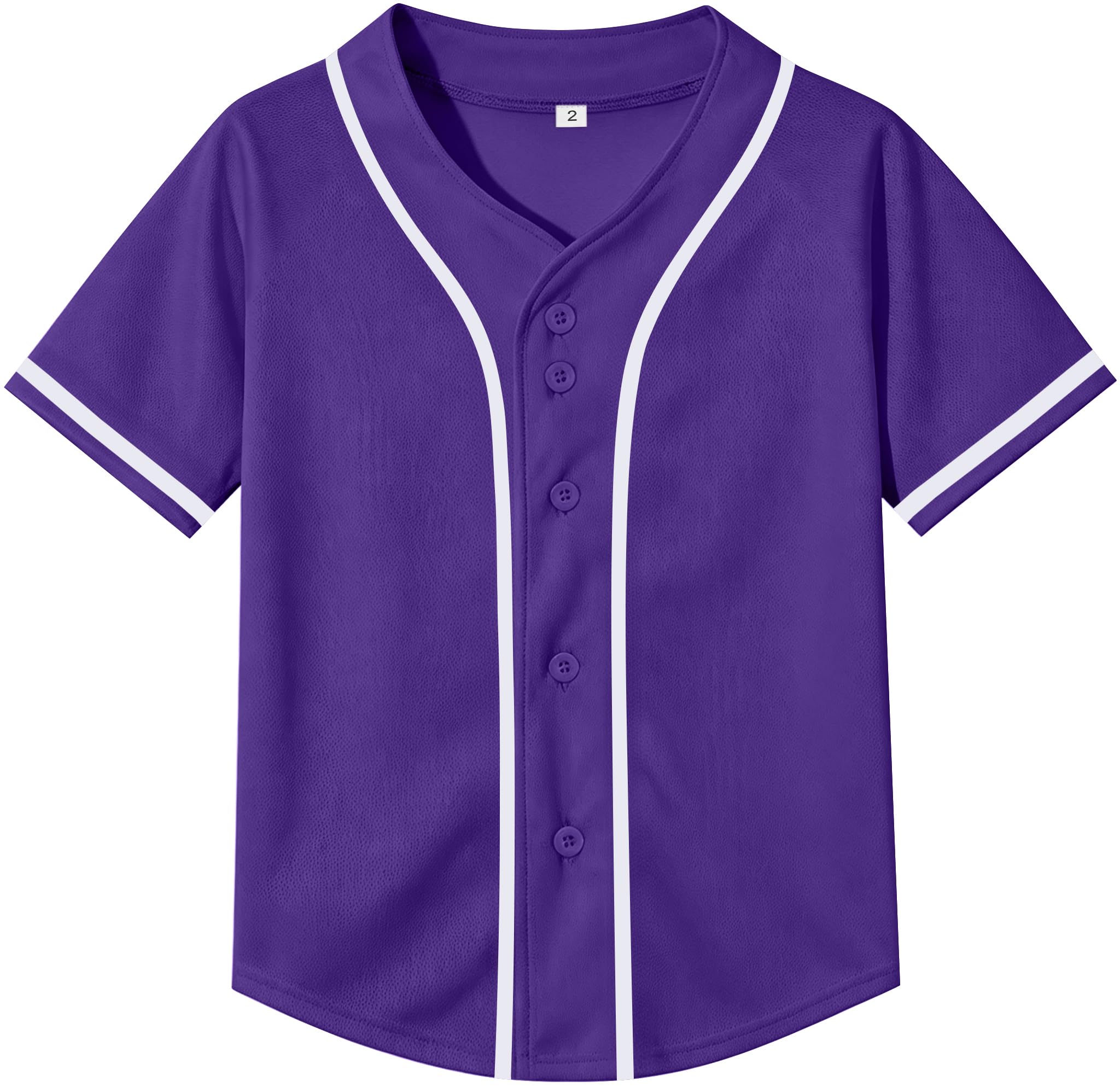 Yuji Itadori Kids Baseball Jersey Button Boys Short Sleeve T-Shirts Hip Hop Fashion Casual Sports Solid Color Shirt