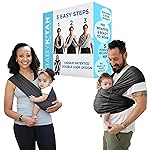 Active Yoga Baby K\'tan Baby Carrier Wrap: 1 Easy Pre-Wrapped Baby Sling | Soft Yoga Fabric | UVA/UVB Infant Sun Protection | Breathable Quick Drying | Newborn to Toddler up to 35lb (See Size Chart)