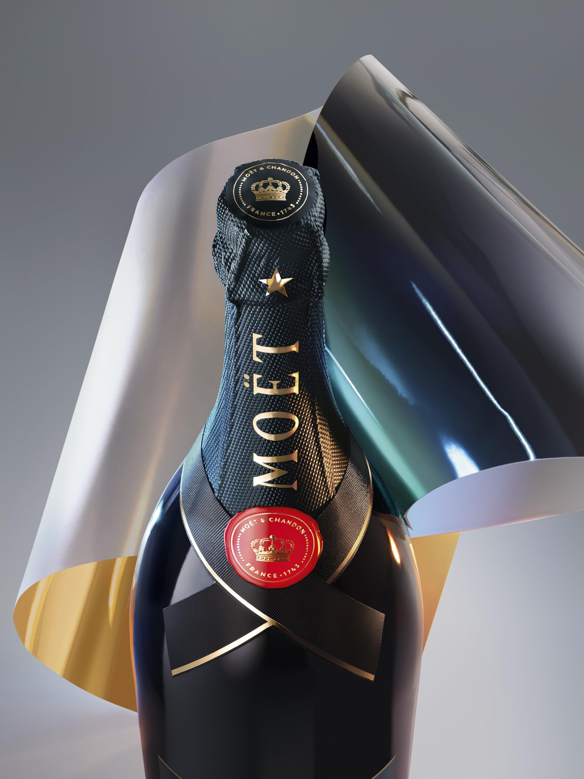 Moët & Chandon Nectar Impérial Champagne 75cl 12,5% | Champagne AOC Demi-Sec. Profil fruité et palais harmonieux. À servir frais.